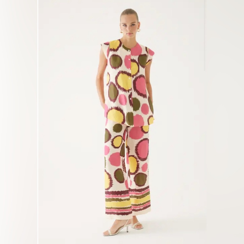 EXQUISE polka dot Pant Suit